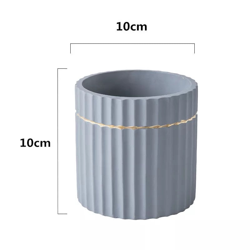 Striped Flowerpot