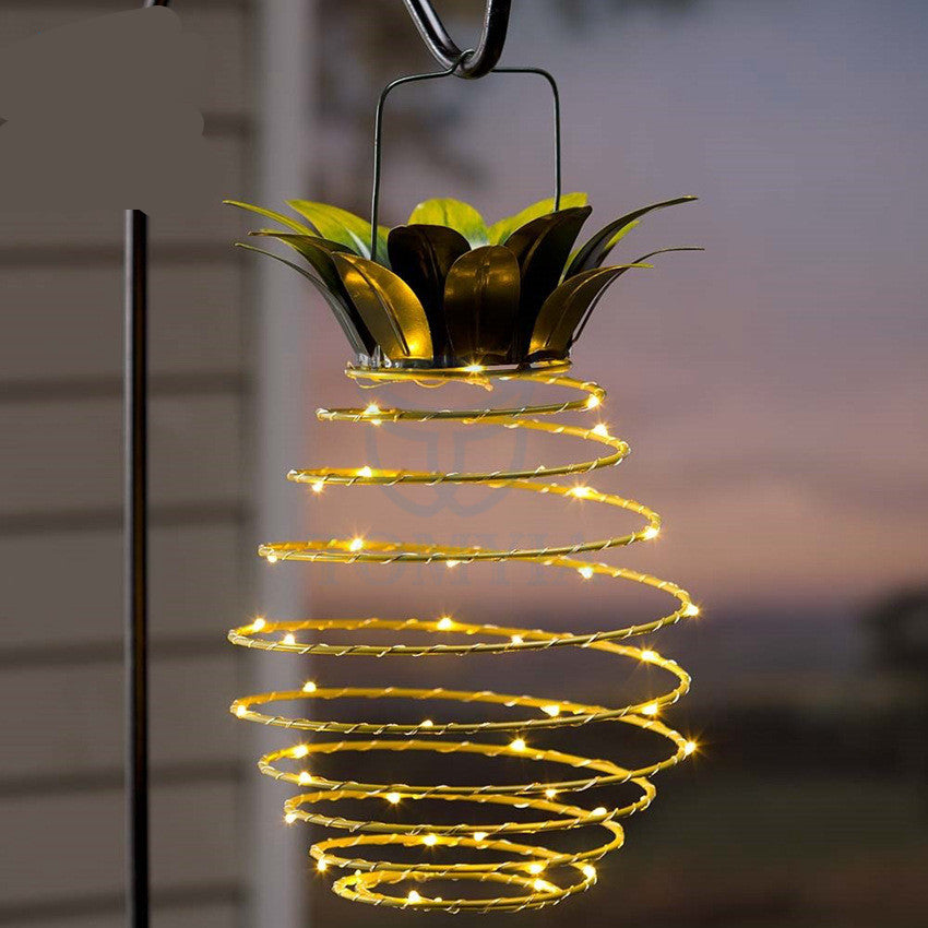 Waterproof Garden Pineapple Solar Path Hanging Lights Fairy String Decor