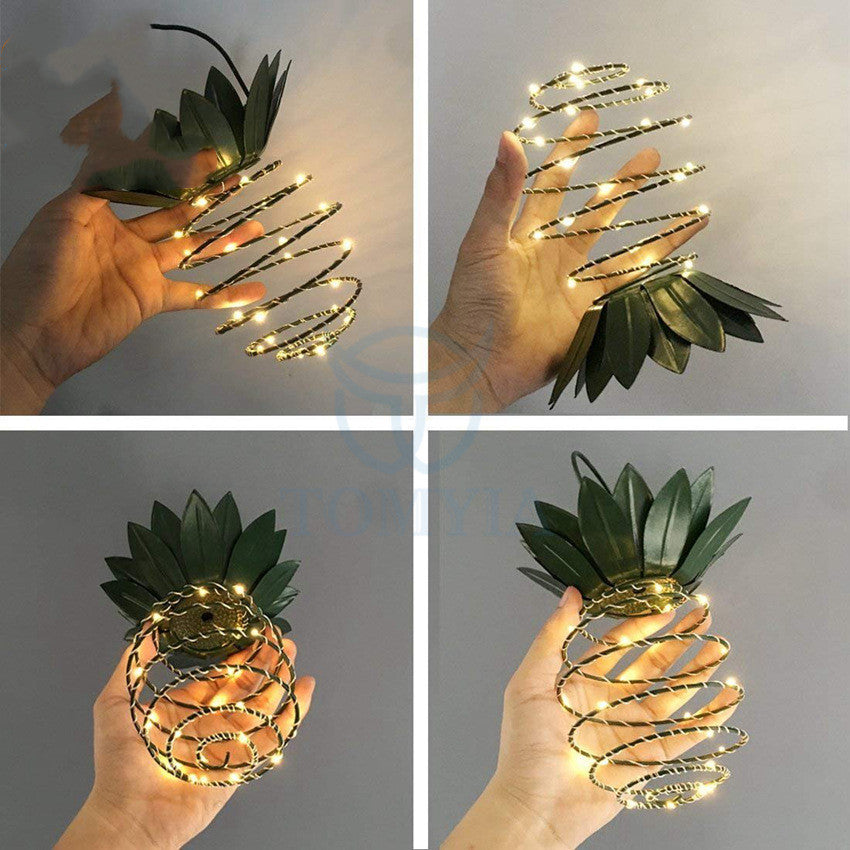 Waterproof Garden Pineapple Solar Path Hanging Lights Fairy String Decor