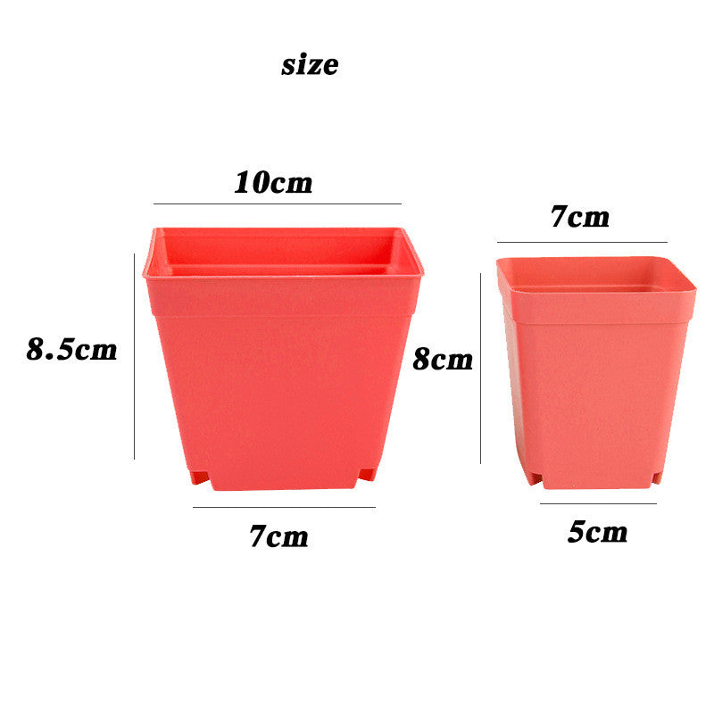 Small plastic Flower Pots Frosted Thick Colorful Mini Flower Pots