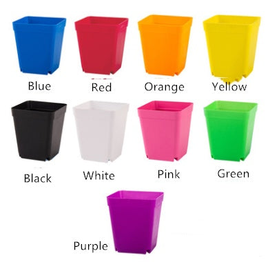 Small plastic Flower Pots Frosted Thick Colorful Mini Flower Pots