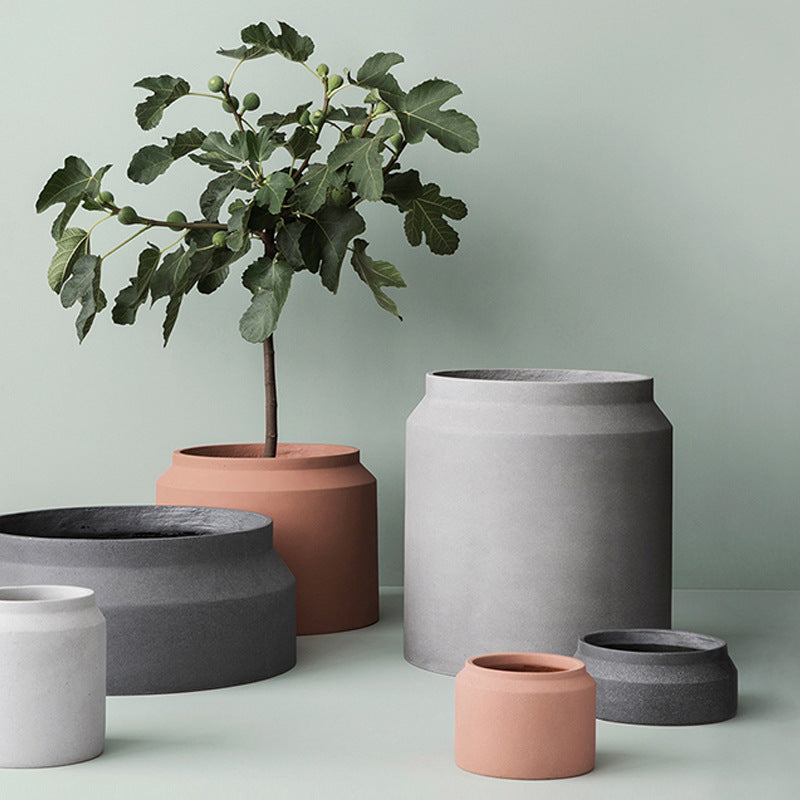 Nordic Cement Flowerpot