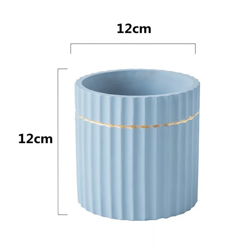 Striped Flowerpot