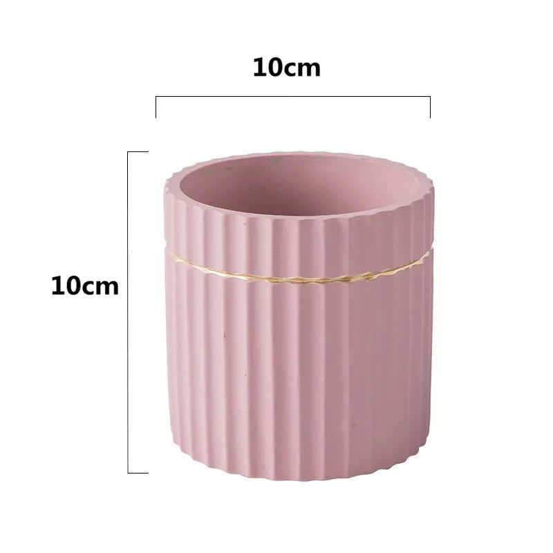 Striped Flowerpot