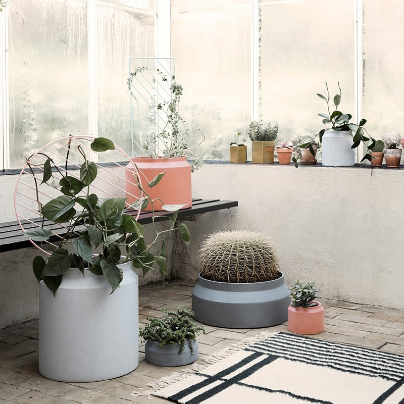 Nordic Cement Flowerpot