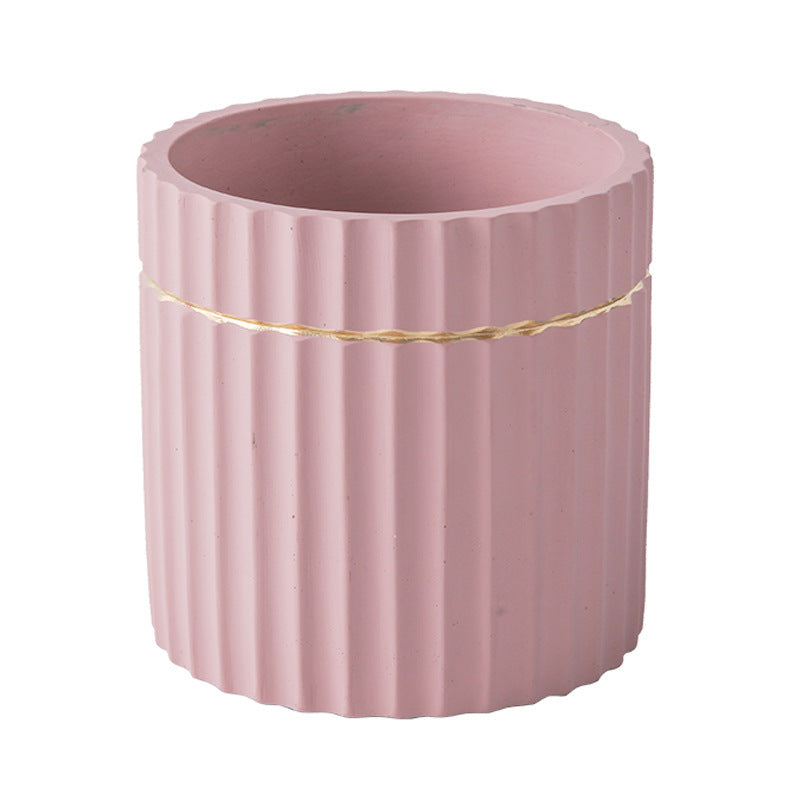 Striped Flowerpot