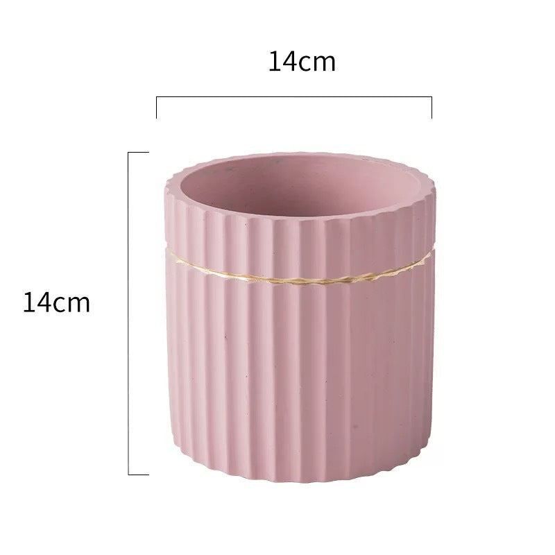 Striped Flowerpot