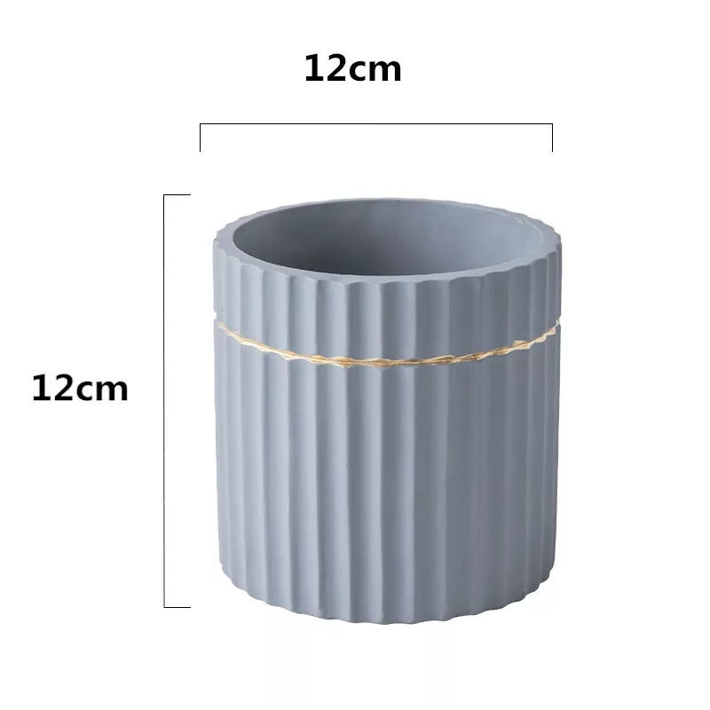 Striped Flowerpot