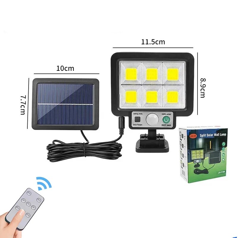 LED Solar Split Wall Lamp 3 Mode Garden Security Light