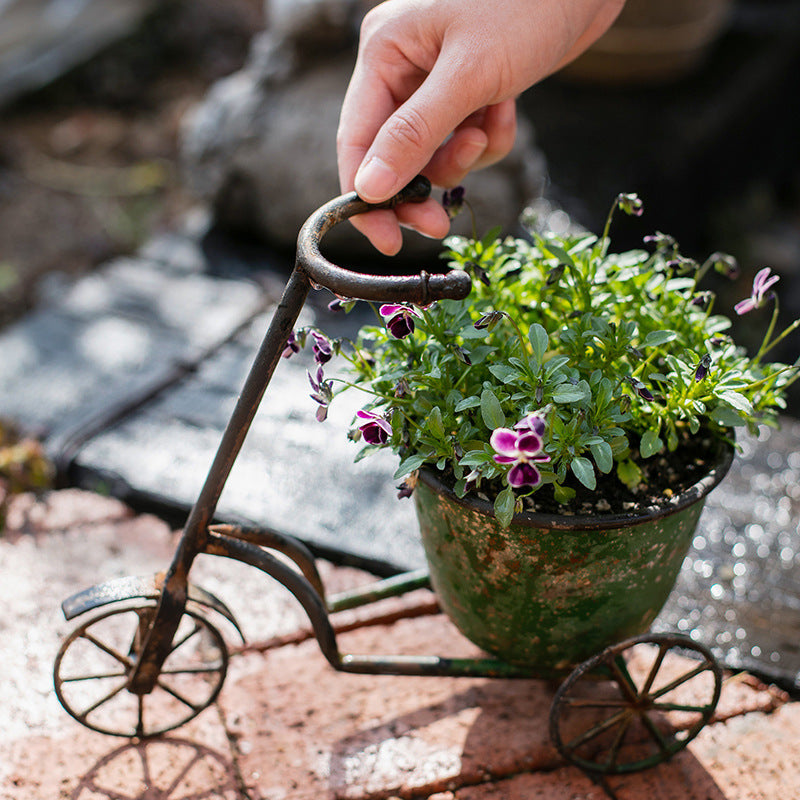 Bicycle Wrought Iron Flower Pot