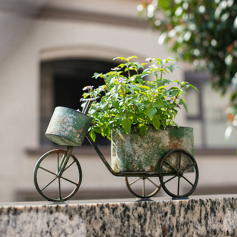 Bicycle Wrought Iron Flower Pot