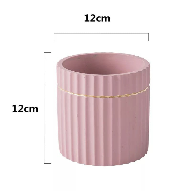 Striped Flowerpot