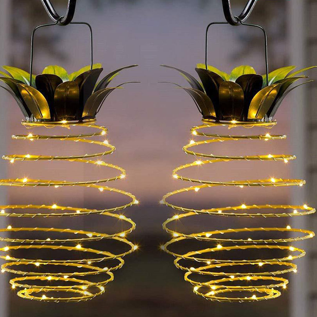 Waterproof Garden Pineapple Solar Path Hanging Lights Fairy String Decor