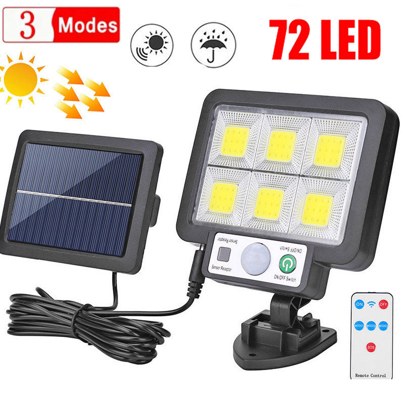 LED Solar Split Wall Lamp 3 Mode Garden Security Light