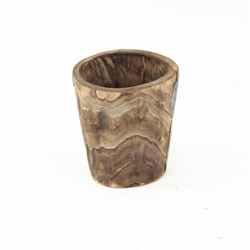 Handmade Wooden Flower Pot