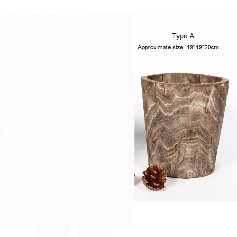 Handmade Wooden Flower Pot